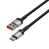 USB laidas – USB C tipo 100W / 5A 2m, „Tech-Protect UltraBoost EVO“, titano spalvos