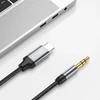 Kabelis 1m USB-C – AUX mini jack 3,5mm Tech-Protect Ultraboost juodos spalvos