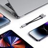 Cable Adapteris Lightning – Lightning + mini jack 3,5mm Tech-Protect UltraBoost juodos spalvos