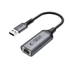 Tech-Protect UltraBoost USB-A 3.0 / Ethernet RJ45 1000Mbps adapteris - Juodas