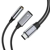 Adapteris USB-C – USB-C + mini jack 3,5mm Tech-Protect UltraBoost juodos spalvos