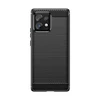 Telefono dėklas Hurtel Carbon Case silicone, skirtas Motorola Edge 40 Pro
