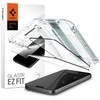 Apsauginis stiklas Spigen GLAS.TR „EZ FIT” FC 2-PACK Apple iPhone 15 Pro Juodas
