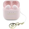 Ausinės TWS Guess Glossy Effect Printed Classic Logo & Charm rožinės spalvos