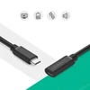 UGREEN USB Type C 3.1 kabelio prailginimas 0.5m - Juodas