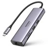 HUB 7in1 Ugreen CM512 USB-C / 2x USB-A 3.2 / HDMI 4K / SD TF skaitytuvas / USB-C PD 100W / RJ45 - pilka