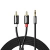 Ugreen AV116 10591 audio mini jack cable 3.5 mm (male) / 2RCA (male) 5m - juodas