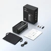 Drėkintuvas Ugreen CD259 air compressor with battery and LED lighting - juodas