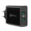 Greitas įkroviklis UGREEN, 2xUSB-A, 18W, PD 3.0 EU (juodas)