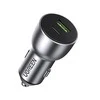 Automobilinis įkroviklis Ugreen CD213 USB-C/USB-A 36W pilkas