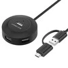 UGREEN CR106 šakotuvas 4xUSB 1m juodas