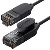 UGREEN NW122 Ethernet kabelis RJ45, Cat.6A, UTP, 1m (juodas)