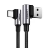 UGREEN US176 kampinis USB - USB-C laidas 3A 1m