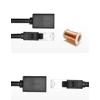 UGREEN Cat 6 FTP Ethernet RJ45 Extension Kištukas - Lizdas PatchCords ekranuotas 3m - Juodas