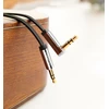 Ugreen flat angled kabelis AUX audio kabelis 3.5 mm mini jack 0.5 m juodos spalvos (AV119 10596)