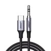 UGREEN CM450 USB-C - AUX 3.5mm laidas 1m juodas