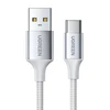 UGREEN nikeliu dengtas USB-C kabelis QC3.0 0.5m