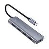 4 viename adapteris UGREEN Hub USB-C į 4x USB 3.0 + USB-C (pilkas)