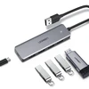 4-in-1 adapteris UGREEN USB Hub prie 4x USB 3.0 + USB-C (pilka)