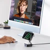 Ugreen W702 3in1 inductive charger with MagSafe / Qi2 and USB-C port for phone / headphones – juodos spalvos