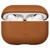 UNIQ dėklas Terra AirPods Pro 2 gen.Genuine Leather (2022/2023) rudos spalvos