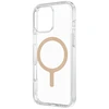 Uniq Clario Magclick įkrovimo dėklas, skirtas iPhone 16 Pro – skaidrus auksinis