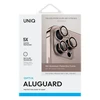 UNIQ Optix Aluminum Camera Lens Protector Apple iPhone 16 Pro 6.3″ /16 Pro Max 6.9″ taupe auksinis glass on o