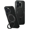 Uniq Swivix 360 besisukantis stovo dėklas, skirtas iPhone 16 Pro – Juodas