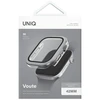 Dėklas UNIQ Voute skirtas Apple Watch Series 10 42mm apsauginis stiklas sidabro spalvos