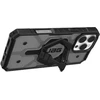 Urban Armor Gear UAG Pathfinder dėklas telefonui skaidrus Magsafe Bundle Magnetic Ring su stoveliu Apple iPhone 16 Pro Max - dėklas telefonui juodos spalvos