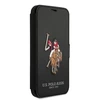 Us Polo Assn US Polo USFLBKP12LPUGFLBK Apple iPhone 12 Pro Max 6,7" telefono dėklas juodos spalvos book Polo Embroidery Collection