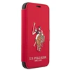 Us Polo Assn US Polo USFLBKP12LPUGFLRE Apple iPhone 12 Pro Max 6,7" dėklas telefonui raudonos spalvos book Polo Embroidery Collection