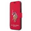 Us Polo Assn US Polo USFLBKP12LPUGFLRE Apple iPhone 12 Pro Max 6,7" dėklas telefonui raudonos spalvos book Polo Embroidery Collection