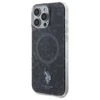 Us Polo Assn US Polo IML Ring MagSafe Apple iPhone 16 Pro Case - dėklas telefonui juodos spalvos