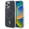 Us Polo Assn US Polo IML Ring MagSafe Apple iPhone 16 Pro Case - dėklas telefonui juodos spalvos