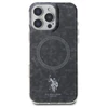 Dėklas Us Polo Assn US Polo USHMP16LHOCLDPK Apple iPhone 16 Pro 6.3″ juodos spalvos IML Ring MagSafe