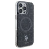 Dėklas Us Polo Assn US Polo USHMP16LHOCLDPK Apple iPhone 16 Pro 6.3″ juodos spalvos IML Ring MagSafe