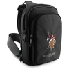 Us Polo Assn Krepšys telefonui US Polo Petit Pique Crossbody juodos spalvos