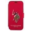 Us Polo Assn US Polo USFLBKP12MPUGFLRE Apple iPhone 12/12 Pro 6,1" dėklas telefonui raudonos spalvos book Polo Embroidery Collection