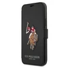 Us Polo Assn US Polo USFLBKP12SPUGFLBK Apple iPhone 12 mini 5,4" telefono dėklas juodos spalvos book Polo Embroidery Collection