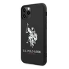 Dėklas „Us Polo Assn US Polo“ USHCN65SLHRBK „iPhone 11 Pro Maxjuodos spalvos silikoninė kolekcija“