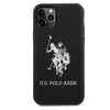 Dėklas „Us Polo Assn US Polo“ USHCN65SLHRBK „iPhone 11 Pro Maxjuodos spalvos silikoninė kolekcija“
