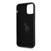 Dėklas „Us Polo Assn US Polo“ USHCN65SLHRBK „iPhone 11 Pro Maxjuodos spalvos silikoninė kolekcija“