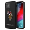 Us Polo Assn US Polo USHCP12LPUGFLBK Apple iPhone 12 Pro Max 6.7" dėklas telefonui juodos spalvos Polo Embroidery Collection