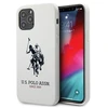 Dėklas Us Polo Assn US Polo USHCP12LSLHRWH Apple iPhone 12 Pro Max 6.7" baltos spalvos Silikono kolekcija