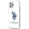 Us Polo Assn US Polo USHCP12LTPUHRWH Apple iPhone 12 Pro Max 6,7" dėklas telefonui baltos spalvos Shiny Big Logo