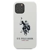 Us Polo Assn US Polo USHCP12MSLHRWH Apple iPhone 12/12 Pro 6,1" dėklas telefonui baltos spalvos silikoninis Collection