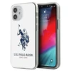 Us Polo Assn US Polo USHCP12STPUHRWH Apple iPhone 12 mini 5,4" telefono dėklas baltos spalvos Shiny Big Logo