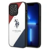 Us Polo Assn US Polo USHCP14LPSO3 Apple iPhone 14 Pro 6.1" dėklas telefonui baltos spalvos Tricolor Embossed