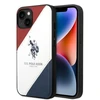 Us Polo Assn US Polo USHCP14SPSO3 Apple iPhone 14 6.1" dėklas telefonui baltos spalvos Tricolor Embossed